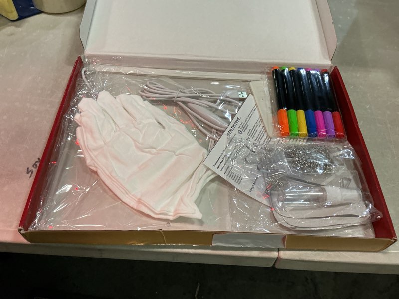Condition photo showing Good Condition for led drawing board for kids, 17" light up doodle board, reusable glow in the dark drawing tablet with 7 colors, erasable & no mess art toy for ages 3-12+, best birthday gift for girls boys (2026 new) 14"w x 10"h