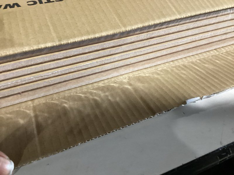 Condition photo showing New/Like New for art3d 6-pack self-adhesive acoustic wall panels for home décor, 24 x 24 inch soundproofing panels for office studio bedroom - high noise absorption polyester fiber, wood grain airbrush