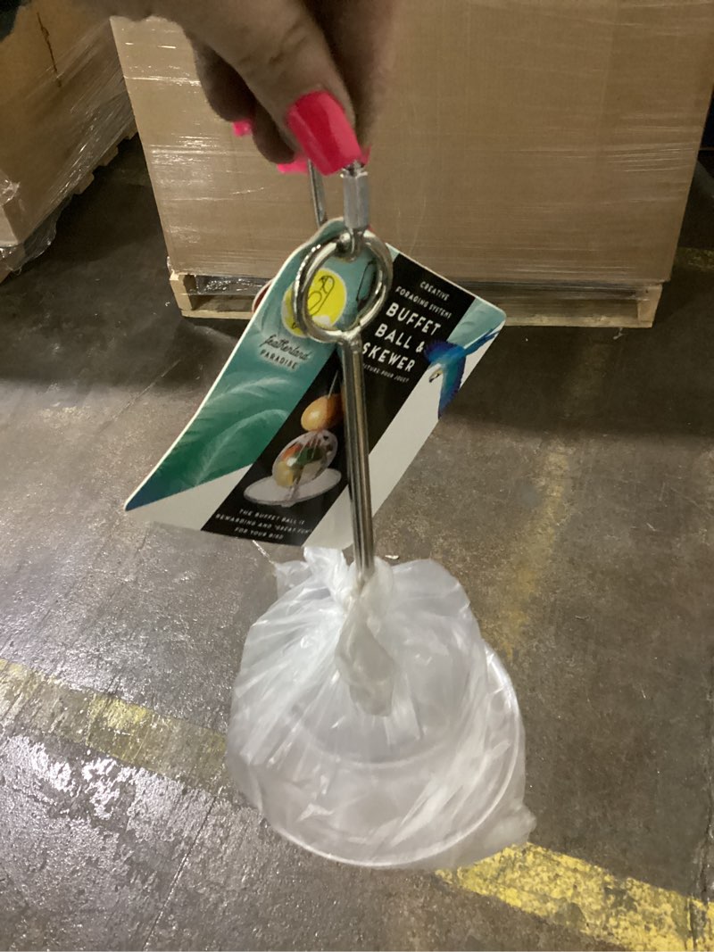 Condition photo showing New/Like New for Featherland Paradise - Hanging Buffet Ball - Interactive Bird Toy and Treat Dispenser - Creative Foraging Systems - Ideal for Medium to Extra Large Birds