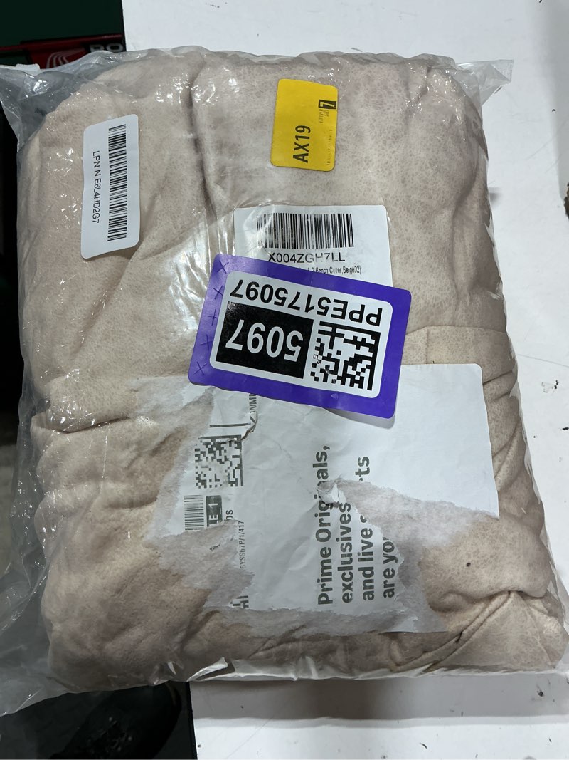 Condition photo showing Good Condition for leather look rv dinette cushion covers, stretch camper cushion slipcovers for travel trailer couch rv booth seat, replacement camper sofa chair protector (2 backrest cover & 2 bench cover,beige02) 2 sets cream beige
