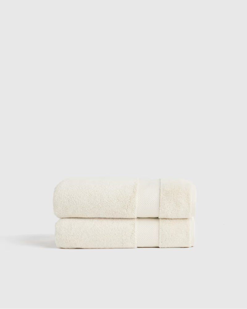 quince turkish ultra plush bath towel (set of 2)