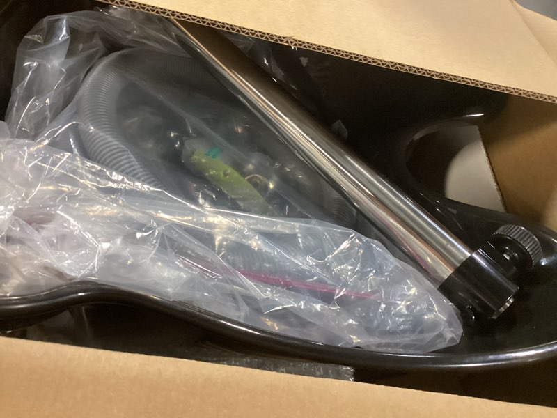 Condition photo showing As Is for vevor portable shampoo bowl, deep shampoo sink with adjustable height & angle, includes drain hose, shower head, lightweight hair wash basin for barber salon spa center & home use, black hair sink w/shower head?upgraded version?