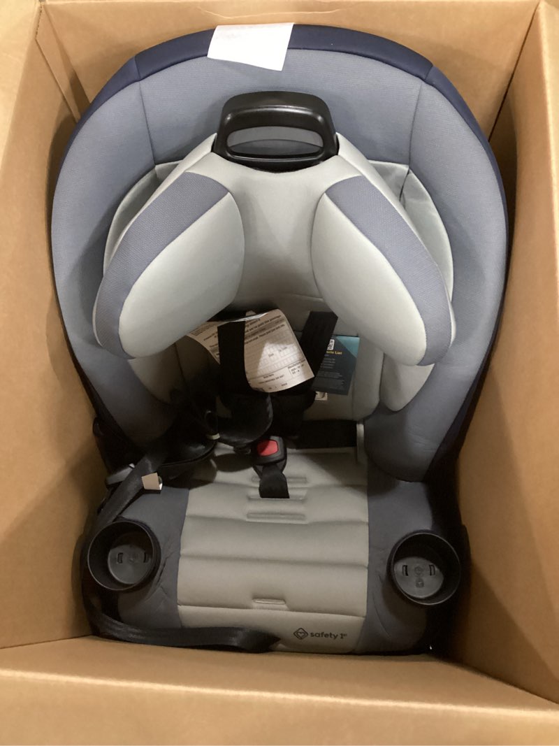 Condition photo showing Good Condition for Safety 1st Ellaris 3-in-1 Convertible Car Seat, Slim Fit Design, Rear & Forward-Facing, 5-Position Headrest, 3-Across Fit, Travel-Friendly with Machine-Washable Seat Pad, London Blue