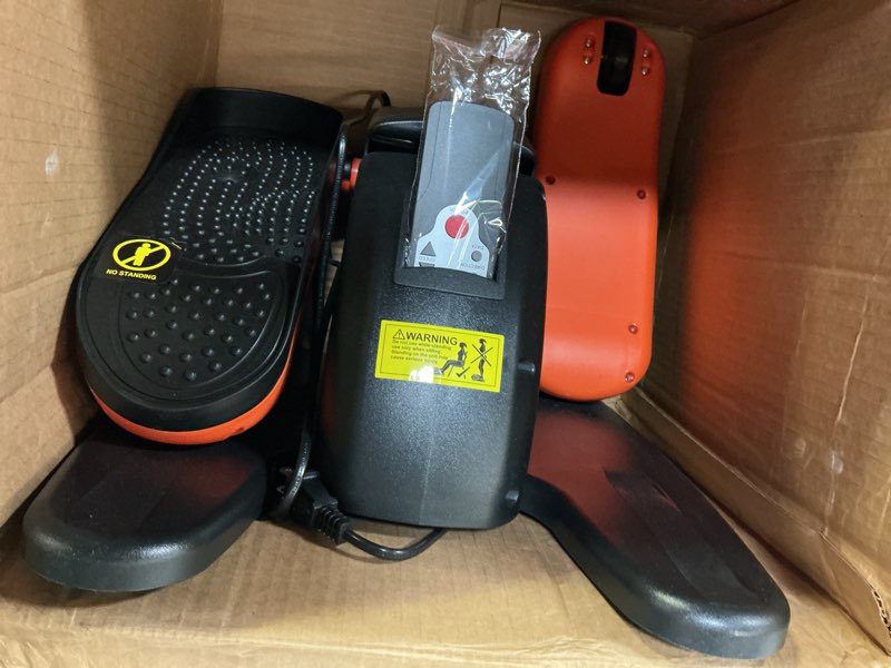 Condition photo showing Good Condition for putnen under desk elliptical machine, electric elliptical leg exerciser for seniors with 12 adjustable, portable quiet elliptical exercise machine, seated pedal exerciser with remote control orange
