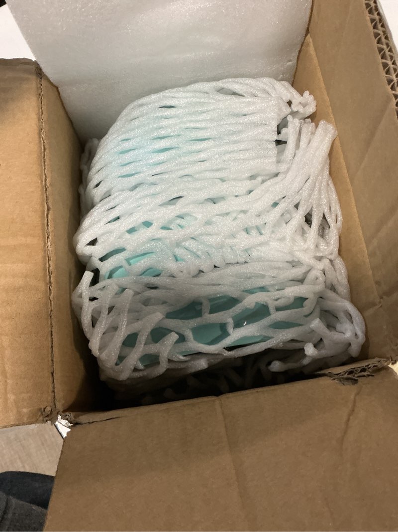 Condition photo showing New/Like New for DOWAN 22 Ounces Porcelain Cereal Bowls, Soup Bowls, Bowl Set of 4,Sturdy and Stackable, Dishwasher Microwave Safe, White Bowls for Rice Pasta Salad Oatmeal, Turquoise
