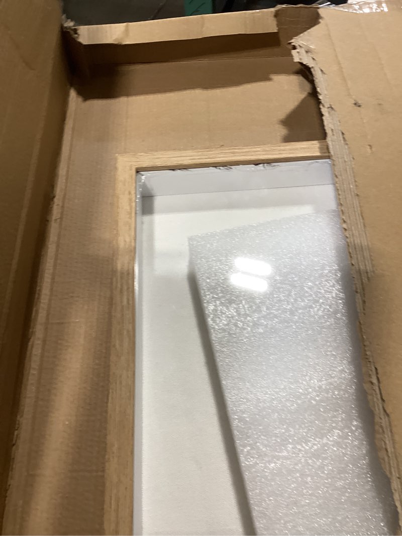 Condition photo showing As Is for 16x20 shadow box display case picture frame with soft linen back, large wood color shadow box 16x20 for flowers medal display case jersey pet graduation memorabilia baby ltems crafts photos wood color+foam back+foam packaging 16x20