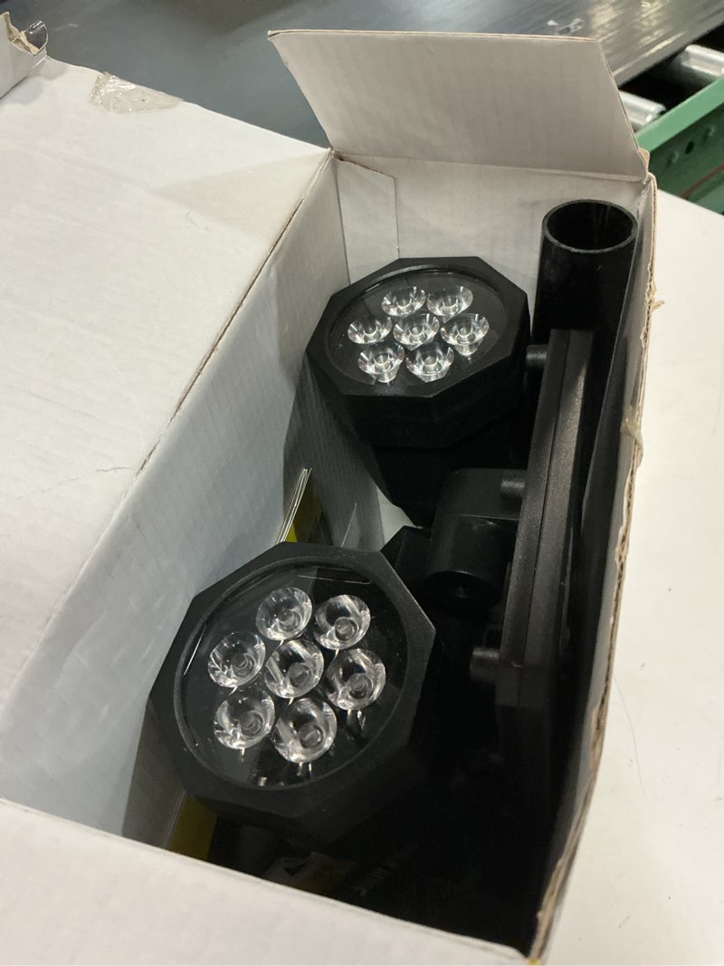 Condition photo showing Good Condition for solar powered motion activated integrated led black outdoor bionic spotlight duo area light