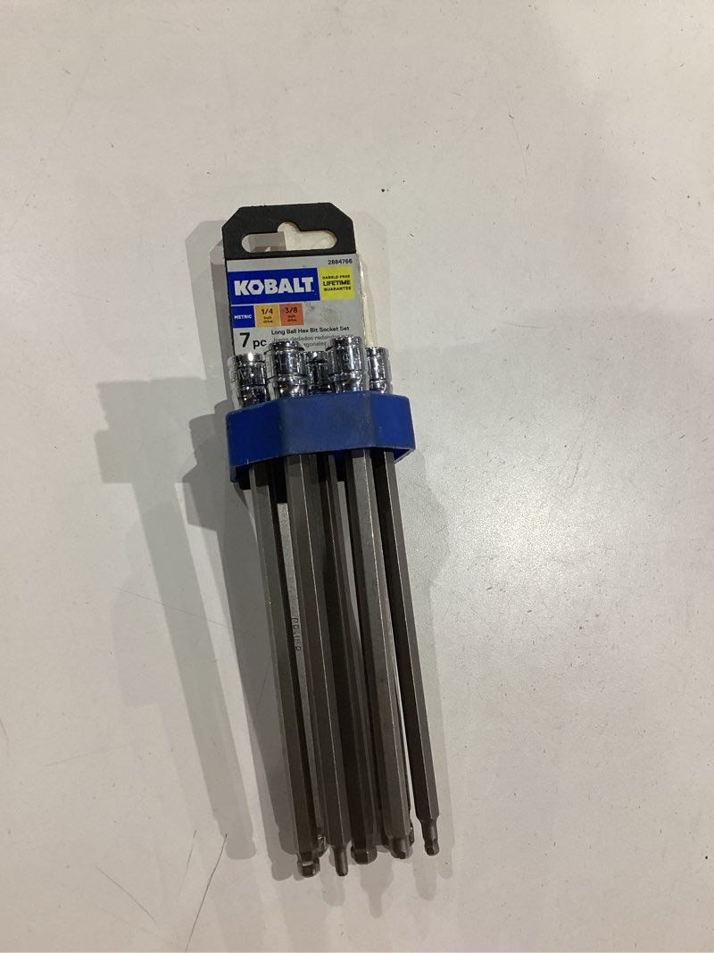 Condition photo showing Good Condition for kobalt 7-piece 1/4-in; 3/8-in drive set hex bit driver socket set