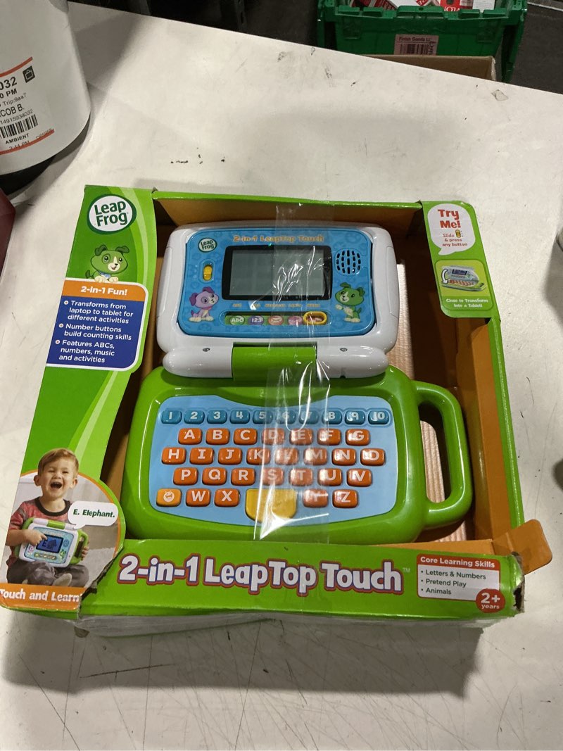 Condition photo showing As Is for leapfrog 2-in-1 leaptop touch