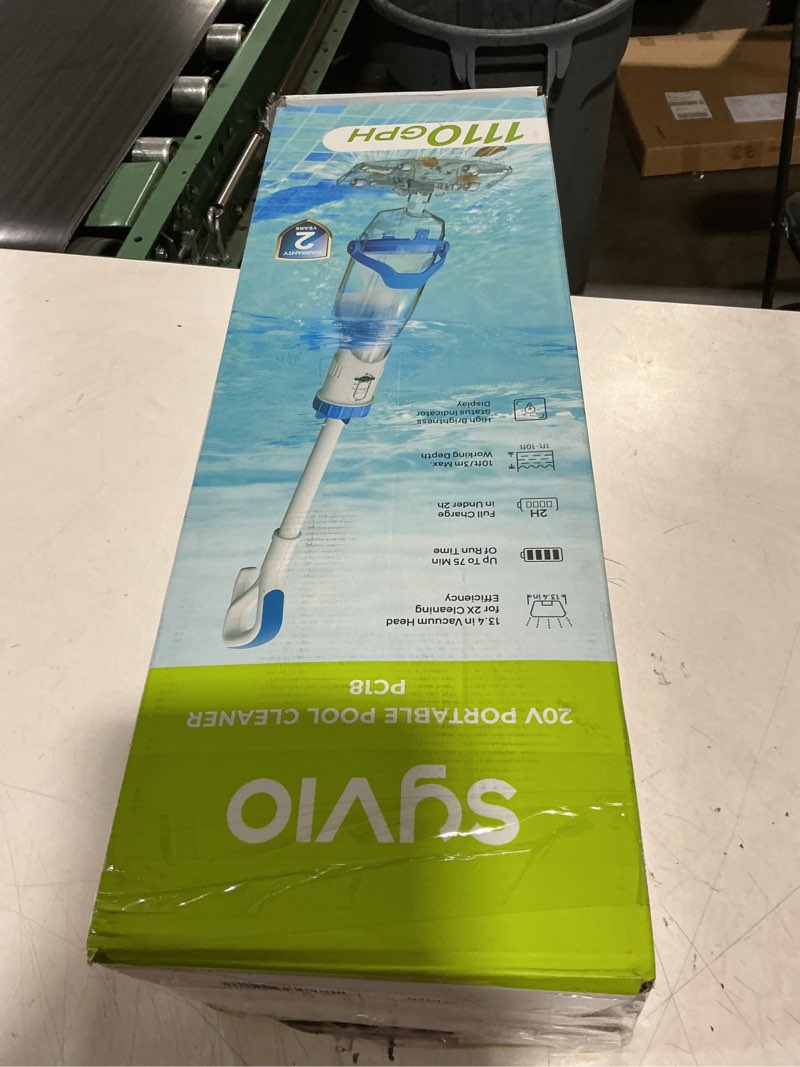 Condition photo showing Good Condition for syvio 40w cordless handheld pool vacuum cleaner  18.5 gpm rechargeable pool vacuum  75 min runtime  2 hr fast charging for pool  spa & hot tub with 87