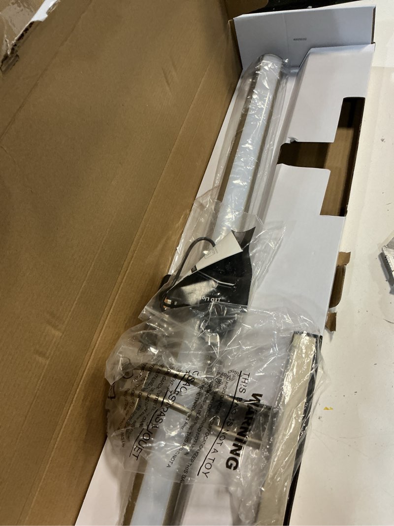 Condition photo showing New/Like New for 26" wireless picture lights, rechargeable battery art display light with remote control, dimmable/timer off dartboard light, 3 lighting modes full metal painting display lights (nickel-1 pack)