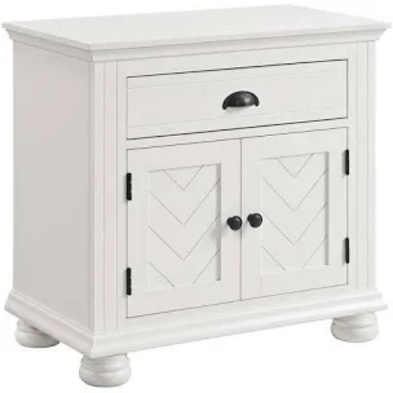 Picket House Furnishings Conaughey  1-Drawer Nightstand in White