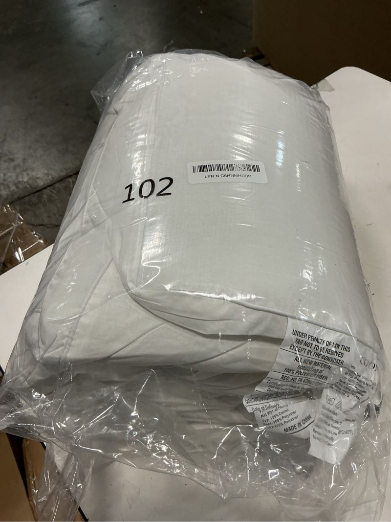 Condition photo showing Good Condition for coonp twin mattress topper, extra thick pillowtop, cooling plush mattress pad cover cotton top bed topper protector with 8-21 inch deep pocket white twin