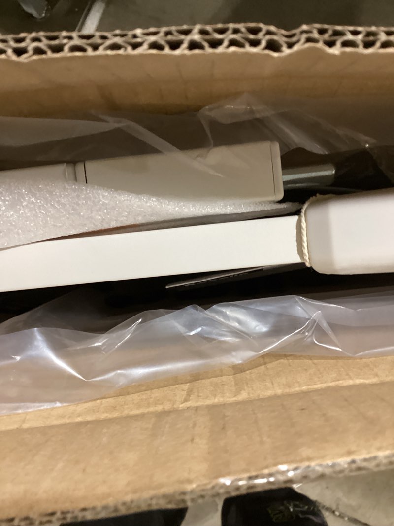 Condition photo showing Good Condition for babelio safety gate door fits for stairs, narrow and wide doorways with auto close, easy install, no drilling, pressure mounted for baby, child, pets, dog/puppy, 26''-40'', white white 30"tall 26"-40" wide