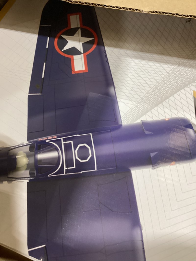 Condition photo showing New/Like New for Volantexrc Brushless RC Planes, 4 Channel F4U Corsair RTF RC Airplane Fighter, 6-Axis Gyro wiih 3 Flight Modes, One-Key Aerobatic, Wingspan 500mm Fuselage 396mm, with 3 Batteries, Ideal Park Flyer