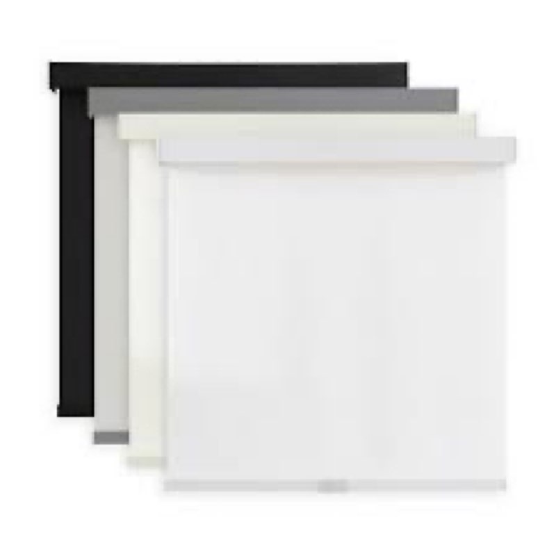 AOSKY Light Filtering Roller Shades Cordless Blinds for Windows, Free-Stop Shades with Valance, 99% 