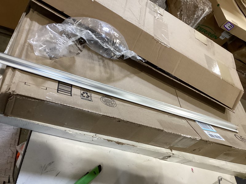 Condition photo showing Good Condition for aluminum peel and stick l molding corner guards with 90° angle for wall door frame cabinet baseboard protection and decoration, 35.4in x 0.8in (3pcs) matte silver 35.4in x 0.8in