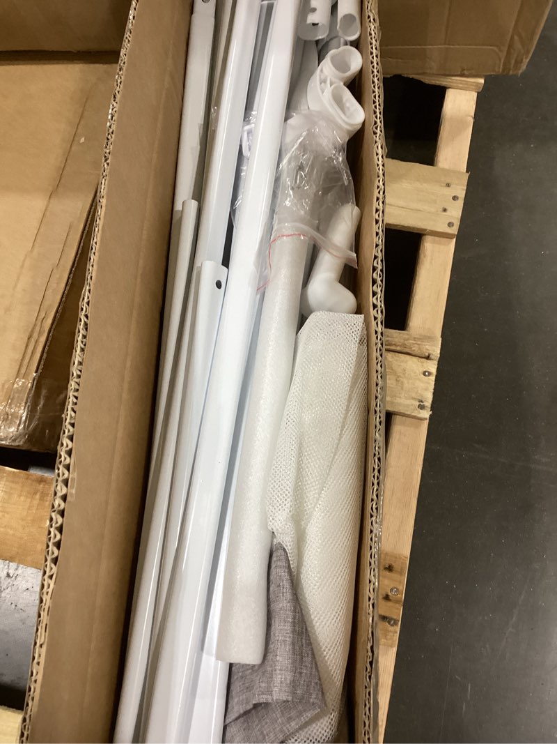 Condition photo showing Good Condition for 3-piece califormia king size bed rail for toddlers - height adjustable baby bed rail guard with headboard rod,safety bed rails for cal king size bed with child lock(70.8x82.7 x82.7inch grey cal king size?70.8x82.6x82.6 inch