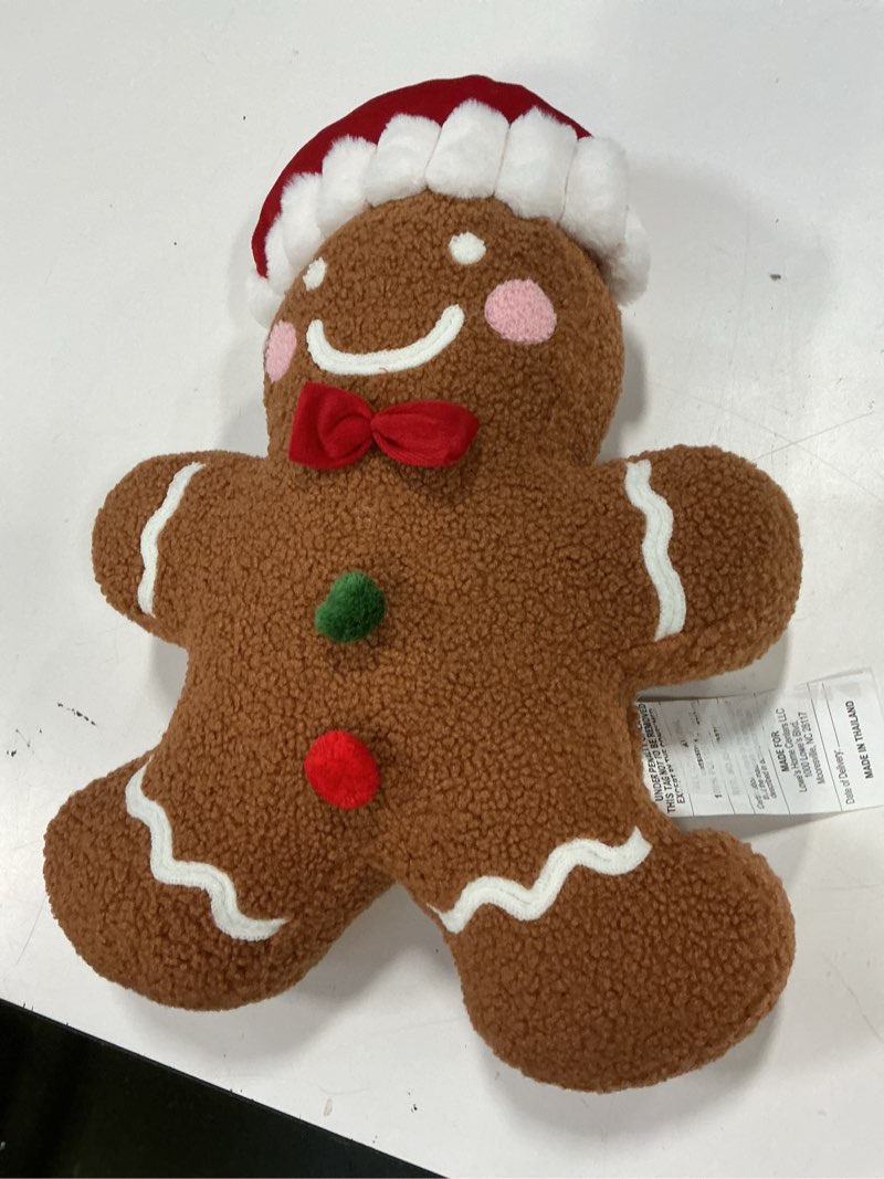 Condition photo showing As Is for Holiday Living Christmas 13-in x 18-in Multi Novelty Indoor Decorative Pillow