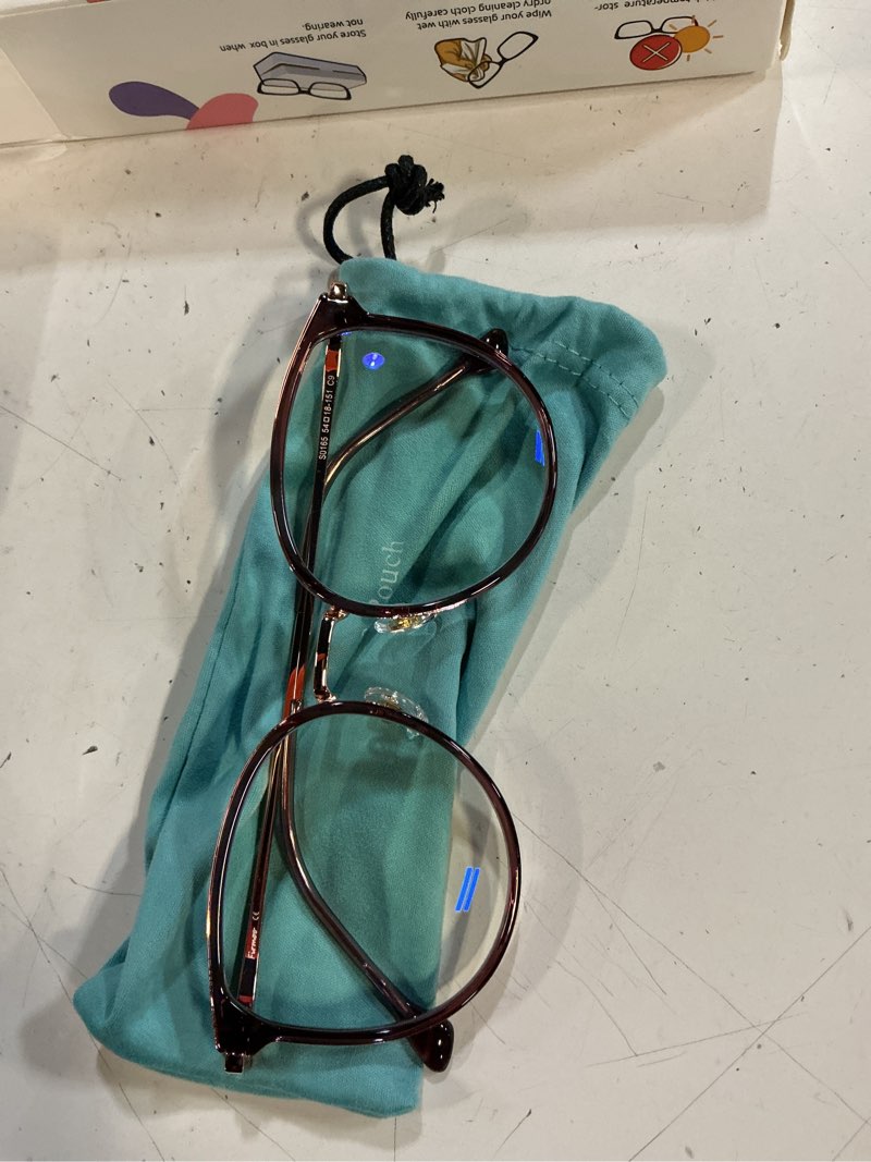 Condition photo showing New/Like New for firmoo blue light blocking reading glasses 2.75 for women/men, anti glare reader glasses, rose gold round computer glasses for screens rose gold 2.75 x
