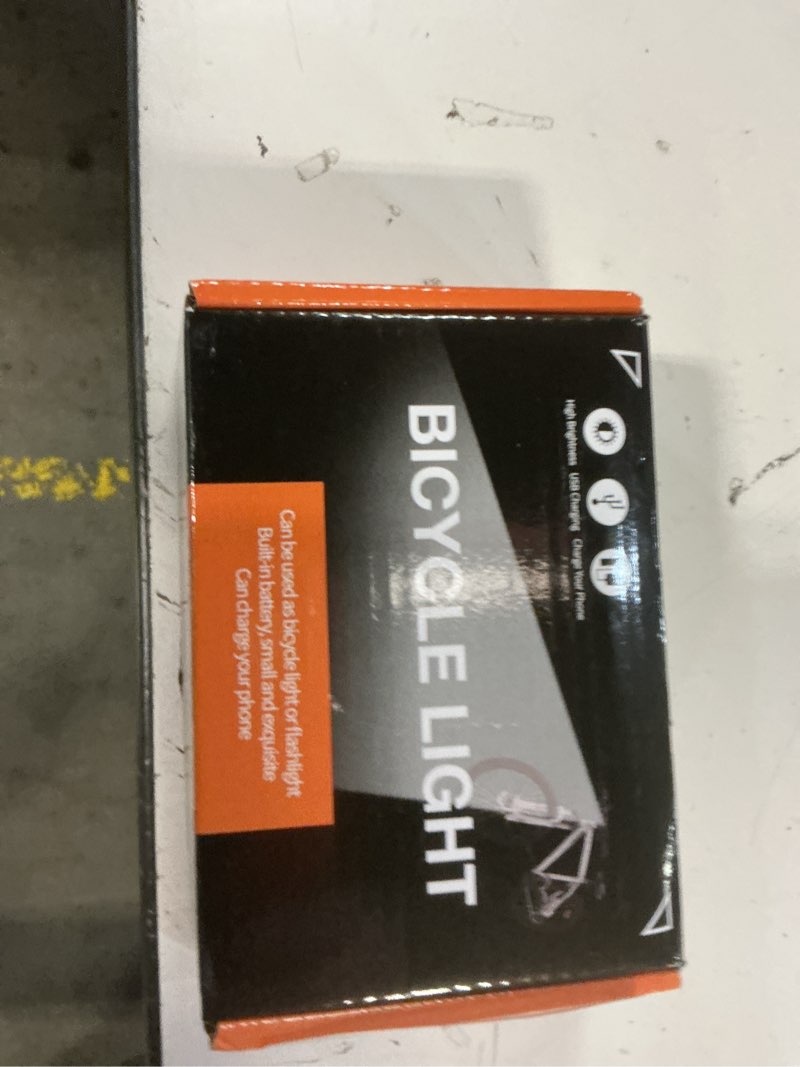 Condition photo showing New/Like New for 2026 upgrade 6800lumen bike light for night riding,super bright 6 led headlight,aluminum 10 mode rechargeable bicycle light front and rear,360°rotatable brackt,waterproof,runtime 72 hr,road shockproof black-1