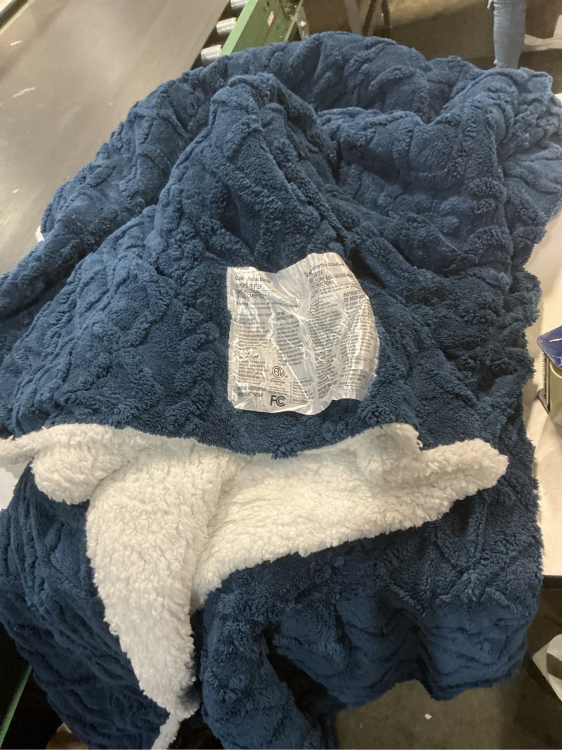 Condition photo showing Good Condition for Electric Heated Blanket Queen Size 84" x 90" with 6 Heating Levels & 8h Auto Off, Ultra Soft Flannel Full Body Fast Heating Warming Blanket for Bed Sofa Home Office, Machine Washable, Blue Blue 84" x 90"