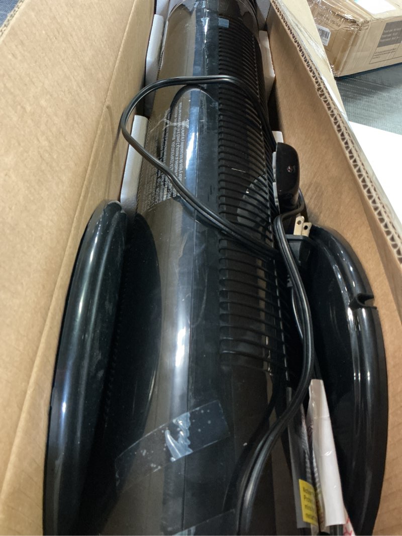 Condition photo showing As Is for Space Heater for Indoor Use, 34" Space Heater for Large Room, 1500W Tower Heater with Remote, Adjustable Thermostat, 12H Timer, 70° Oscillation, Overheat & Tip-Over Protection, Black