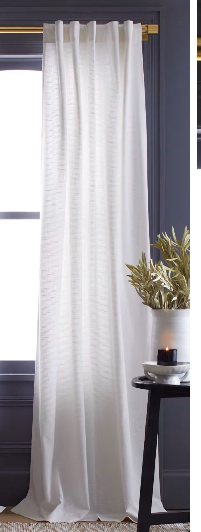  cotton slub curtain 48”x84”(1 piece ) 