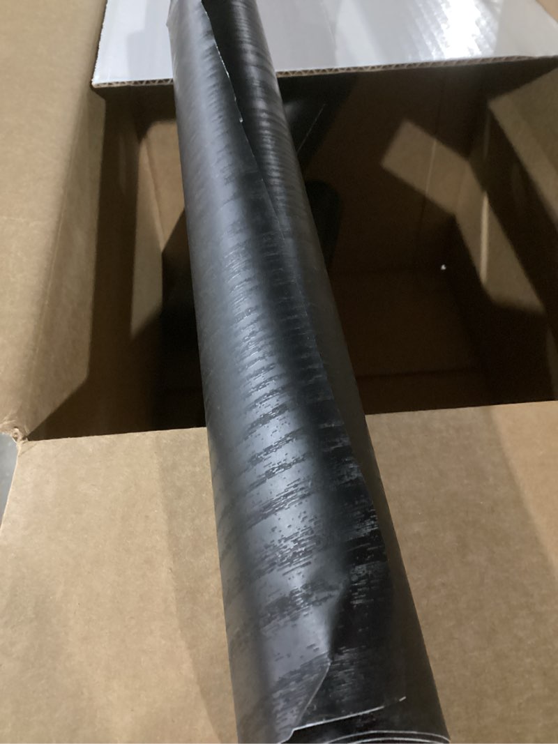 Condition photo showing Good Condition for Abyssaly Peel and Stick Wallpaper Black Wood Contact Paper Decorative Self-Adhesive Film for Surfaces Easy to Clean Thickening Upgrade Increase Stomata and Reduces Bubble Generation 11.8 in X 78.7 in 11.8" x 78.7" Black