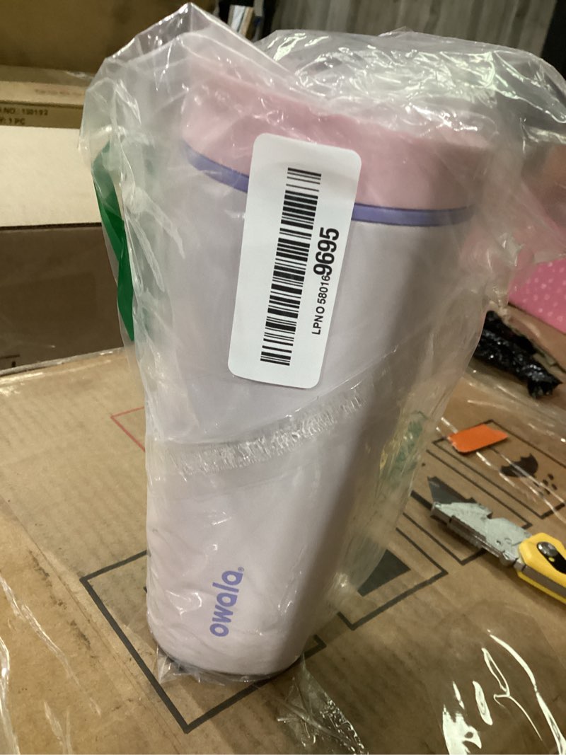 Condition photo showing Good Condition for owala smoothsip slider ceramic-lined insulated stainless steel coffee tumbler, no metallic taste reusable travel mug, hot iced coffee cup, bpa free 20 oz, candy coated 20 ounces candy coated