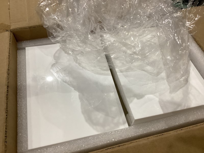 Condition photo showing Good Condition for PecMuikee Buffet Risers, Food Risers for Buffet Table, Display Stand Shelf for Catering Dessert Collectibles Jewelry Figures Show, Acrylic Cube Display Nesting Risers with Hollow Bottoms 6PCS (6,7,8)'-2 set