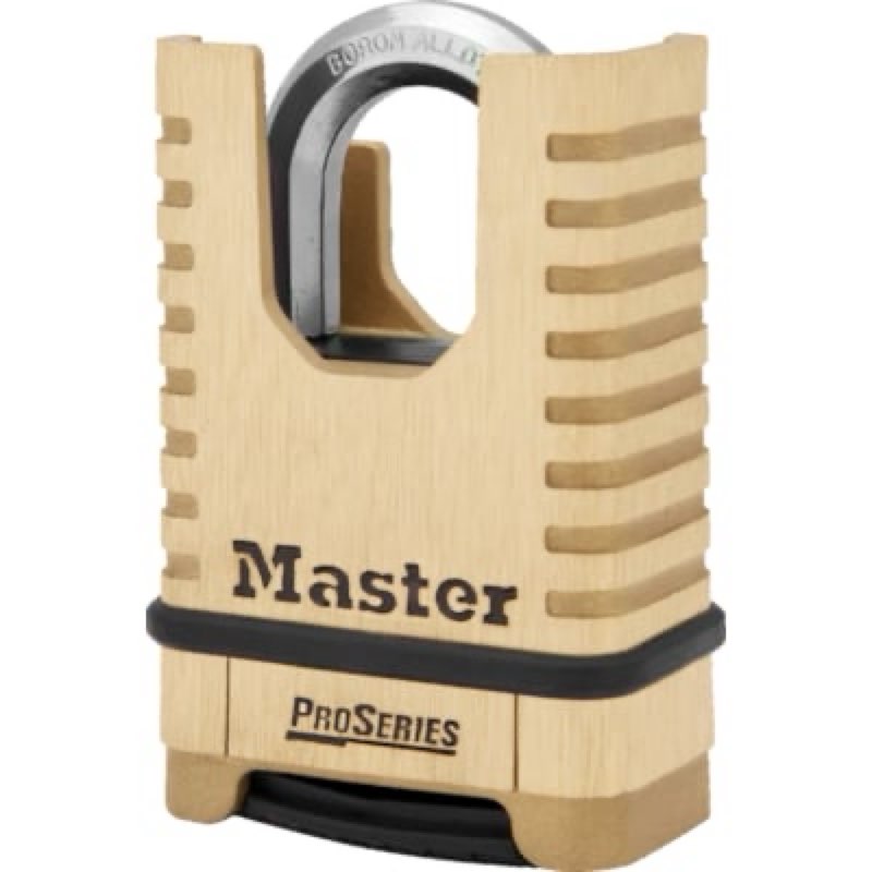 master lock heavy duty shrouded outdoor resettable combination padlock, 2-in wide x 1-1
