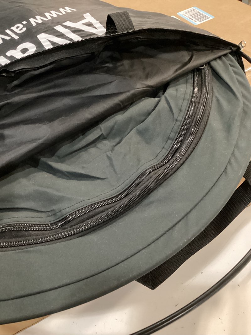 Condition photo showing As Is for Alvantor Bed Canopy Bed Tents Dream Tents Privacy Space Twin Size Sleeping Tents Indoor Pop Up Portable Frame Curtains Breathable Grey Cottage (Mattress Not Included) Reducing Light