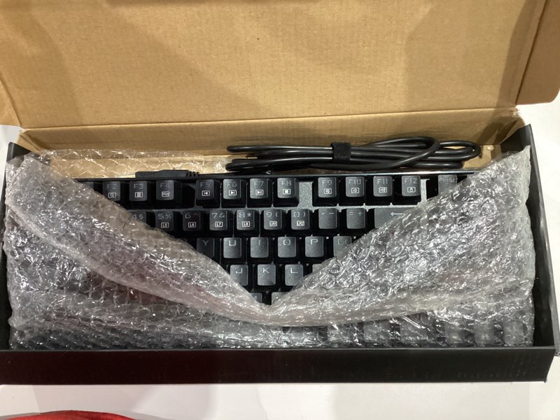 Condition photo showing Good Condition for Redragon K552 Mechanical Gaming Keyboard, 87-Key Compact, LED Gaming Keyboard with Red Switches, Anti-Ghosting, Metal Frame for PC Gaming & Typing, Beginner-Friendly (Black) Wired Black