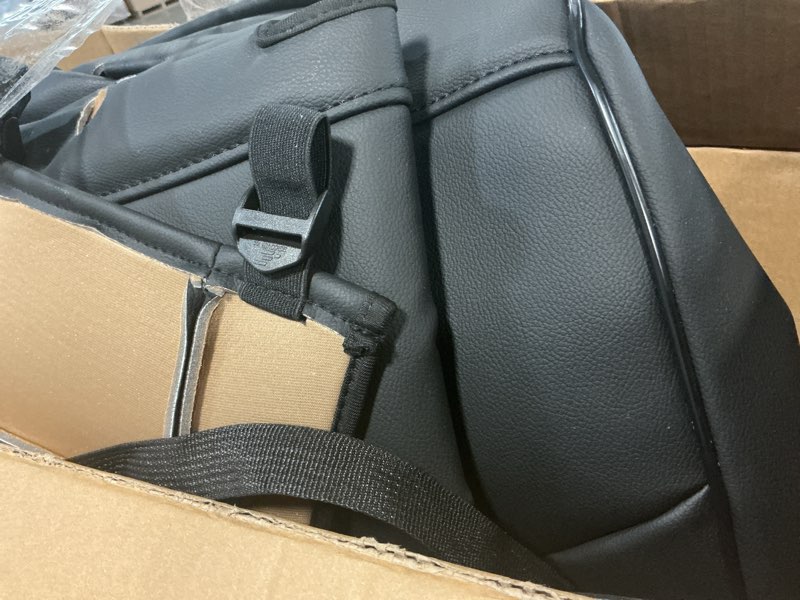 Condition photo showing As Is for ekr forester seat covers full set custom fit for subaru forester &hybrid 2025 (not for base) leather car seat cover for suv full set waterproof,faux leather(black) leather (black) 2025 forester (not for base)