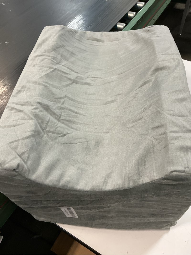 Condition photo showing As Is for LightEase Memory Foam Leg Support and Elevation Pillow w/Dual Handles for Surgery, Injury, or Rest single leg