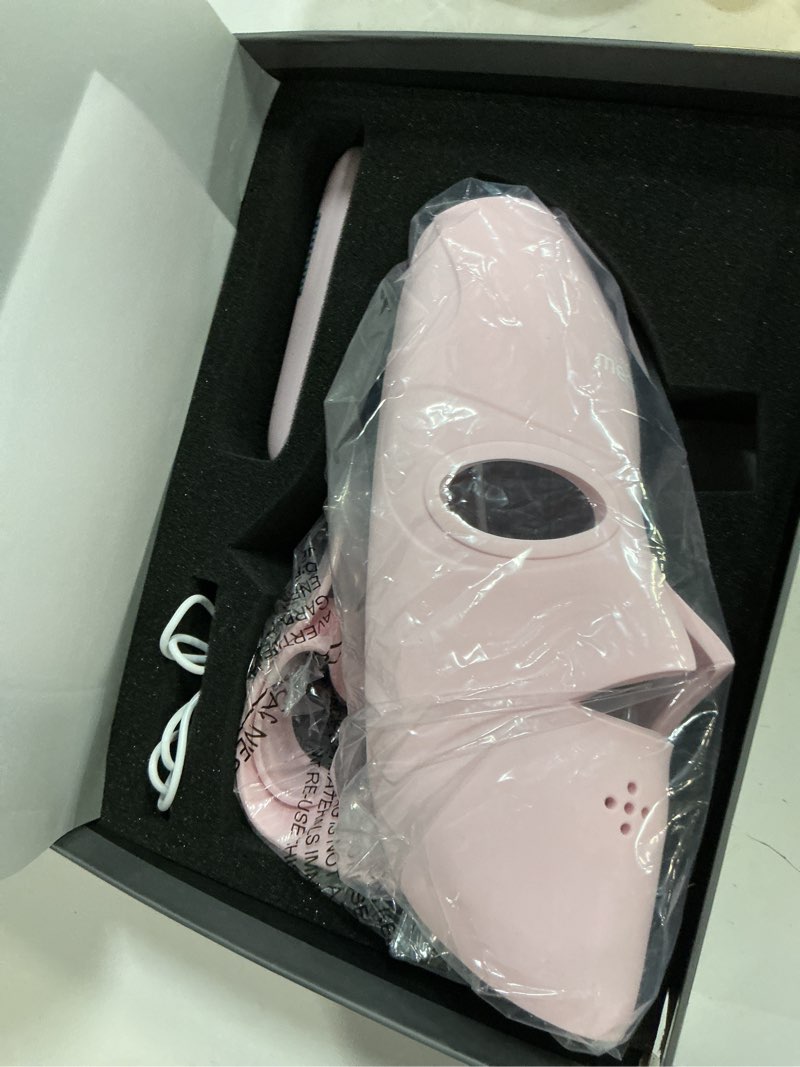 Condition photo showing New/Like New for medisana 3d red light therapy mask for face, 336 leds light therapy mask with 3 modes - nir 830nm, red 630nm, blue 415nm - cordless & rechargeable led face mask for home, skincare gifts for women mom pink