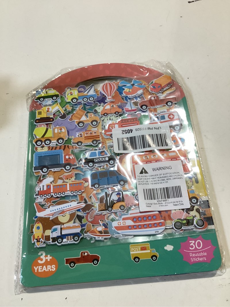 Condition photo showing New/Like New for igetooy 4 sets sticker books for toddlers 3+ years, 122 pcs puffy stickers for kids, 3d sticker books for toddlers, toddler airplane travel essentials for kids vehicles+animal+dinosaur+ocean animals