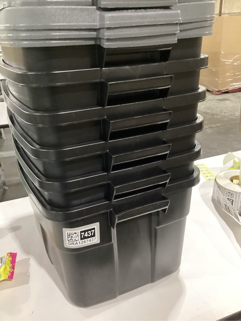 Storage bins, set of 6 