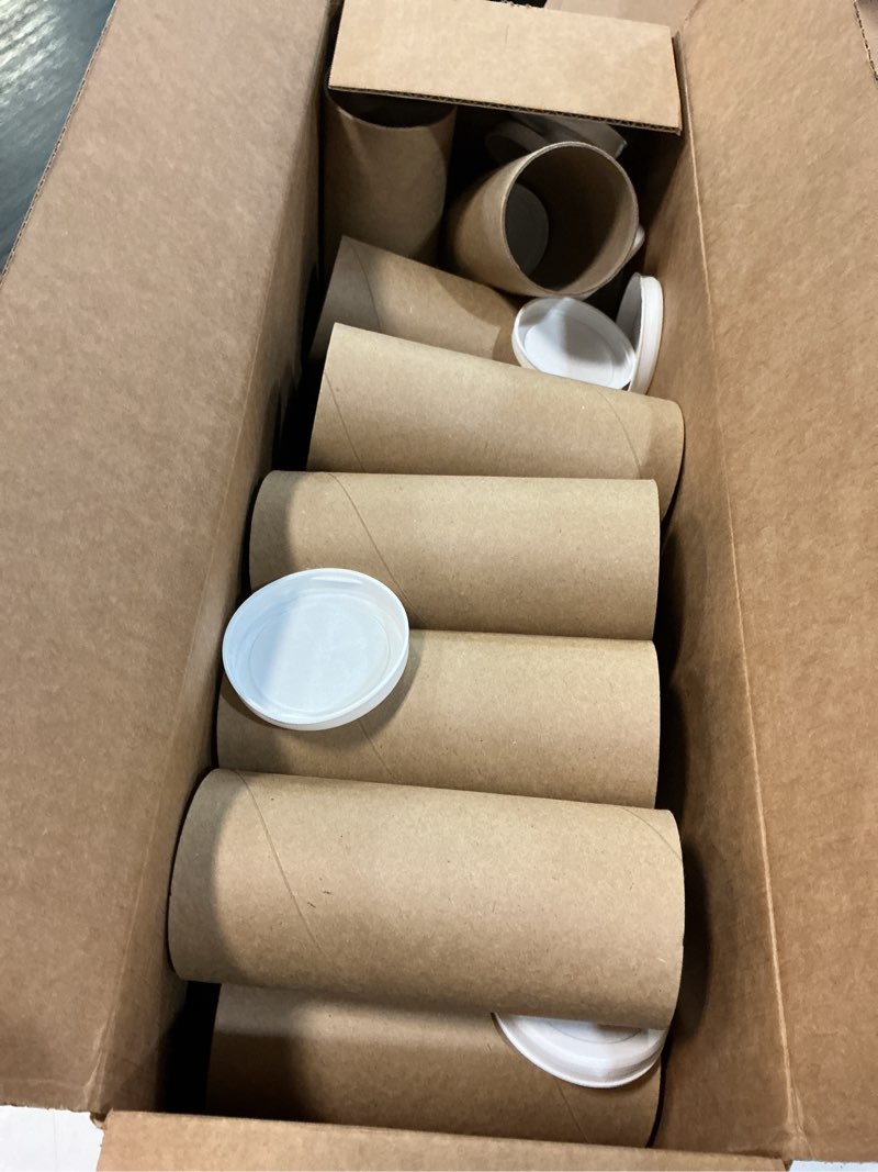 Condition photo showing Good Condition for 3" x 6" reinforced kraft paper mailing tube, pack of 12 tubes with 24 caps – secure usps approved poster tube – made in usa cardboard tube for shipping and storing posters, prints, artwork