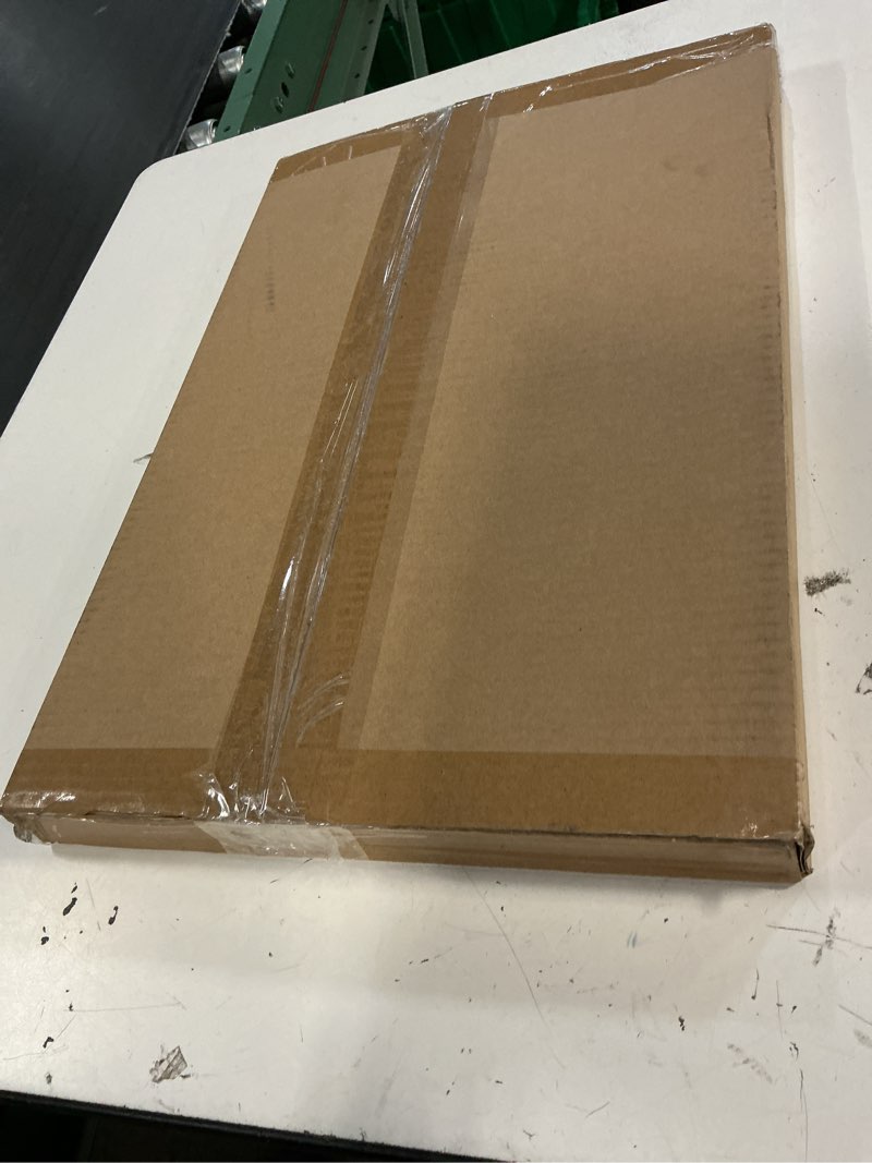 Condition photo showing New/Like New for magnetic white board hanging 18" x 12" for wall, small dry erase board for kids, kitchen, office, includes 1 eraser, 2 markers, 4 magnets, pen tray, silver aluminum frame