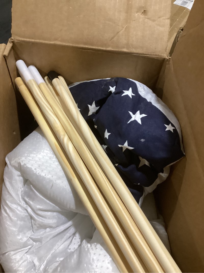 Condition photo showing Good Condition for pet teepee tents, 24 inch portable indoor dog teepee bed with thick cushion, washable navy blue stars pattern teepee tent house for puppy & cat 24 inch navy blue stars
