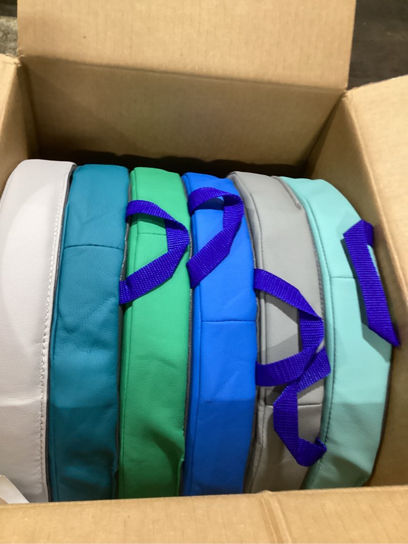 Condition photo showing New/Like New for Factory Direct Partners SoftScape 15 inch Round Classroom Floor Cushions with Handles; Flexible Seating for Daycare, Preschool, Playroom; 2 inch Thick Deluxe Foam (6-Piece) - Contemporary, 11232-CT Contemporary Round