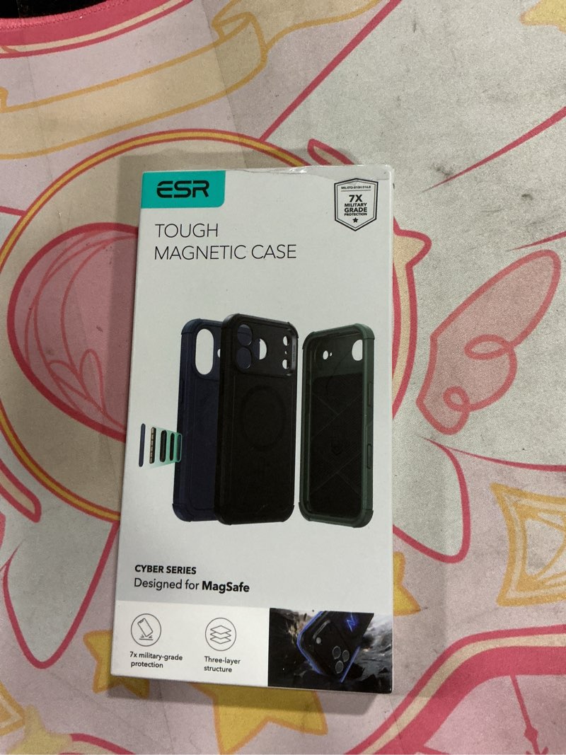 Condition photo showing Good Condition for ESR for iPhone 17 Pro Case, 7X Military-Grade Drop Protection, Shock-Absorbing Rugged Cover with Camera Control Button, MagSafe Accessories Compatible, Cyber Series, Navy Blue iPhone 17 Pro A-Navy Blue