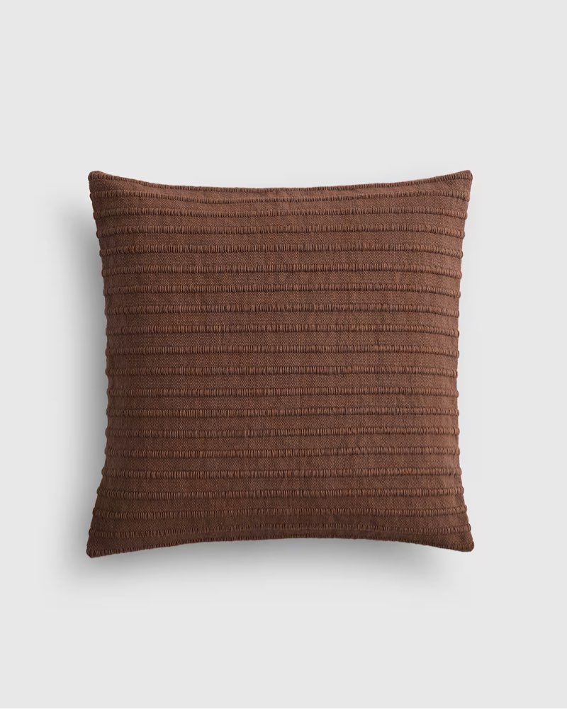 ribbed wool cotton pillow cover