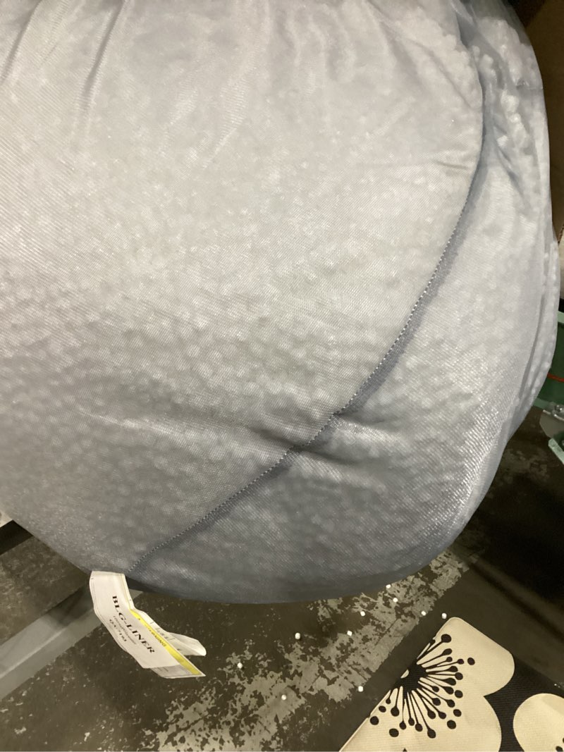 Condition photo showing Good Condition for Posh Creations Bean Bag Chair for Kids, Teens, and Adults Includes Removable and Machine Washable Cover, Canvas Bubbles Blue and White, 38in - Large 38in - Large Canvas Bubbles Blue and White