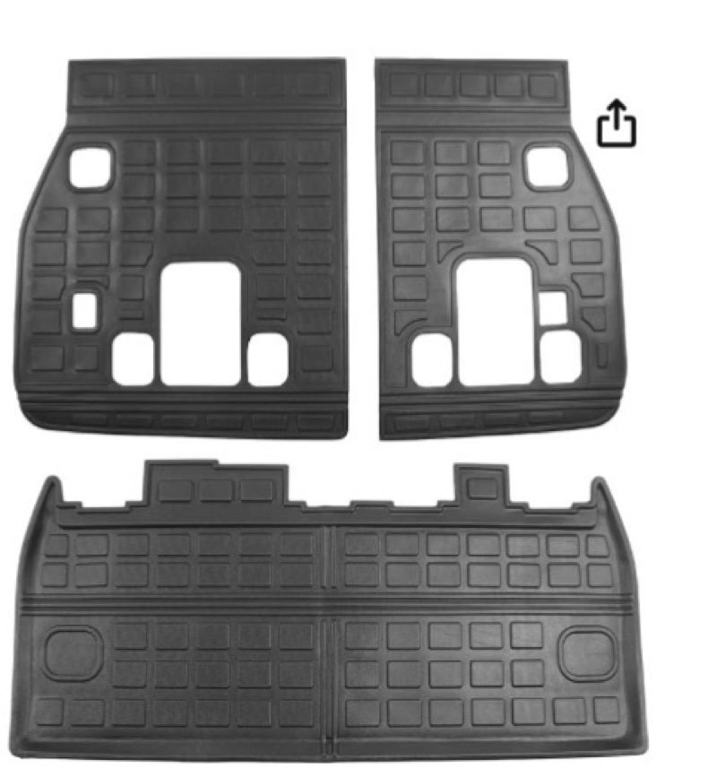 powoq Trunk Mat Compatible with  Carnival Cargo Liner All Season Protection Rear Backrest Mat Replacement Carnival Accessories