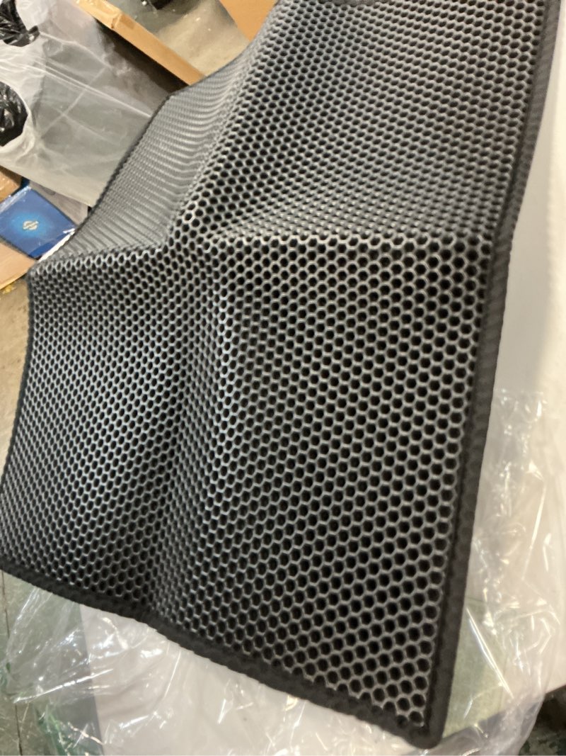 Condition photo showing Good Condition for gorilla grip honeycomb cat litter box mat, two layer trapping waste mats, soft on paws, litter box supplies and essentials for indoor cats, traps excess, water resistant for floors, 30x24 black black 30" x 24"