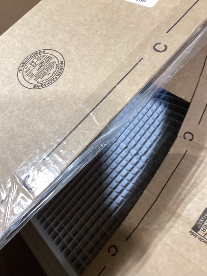 Condition photo showing Good Condition for hvac premium 14" x 14" cube core eggcrate return air grille - aluminum rust proof - hvac vent duct cover - white [outer dimensions: 15.75 x 15.75] 14 x 14 duct opening