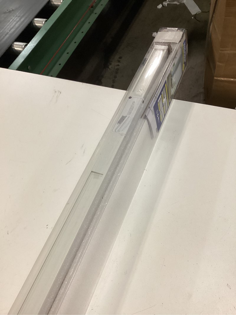 Condition photo showing New/Like New for no drill motorized blinds with remote, blackout automatic blinds with solar panel, cordless smart electric roller shades for windows, white, 34 x 72 white 34"w x 72"h